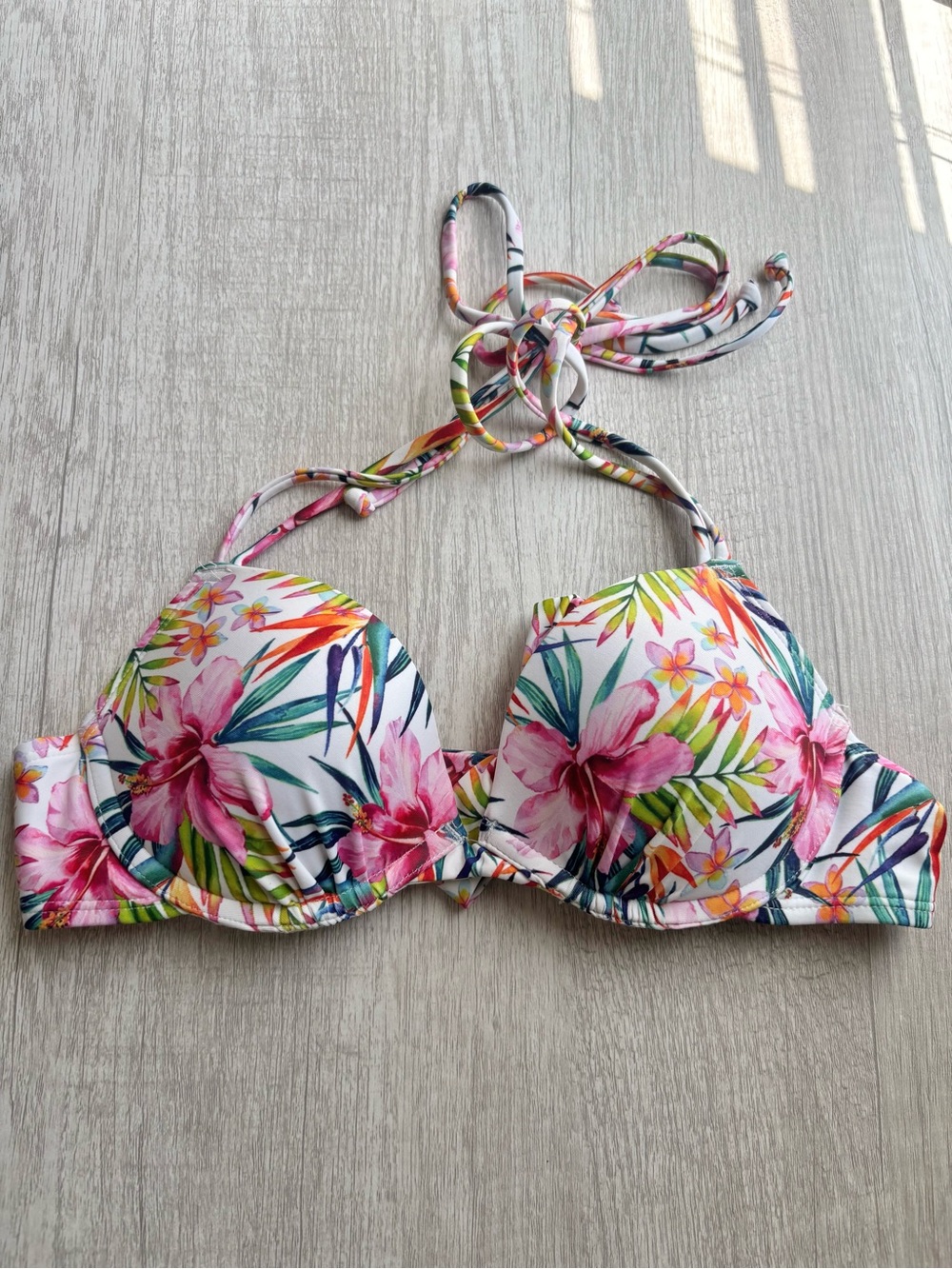 Aeropostale Tropical Push Up Bikini Top